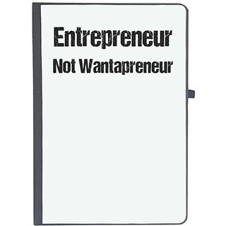                       UDNAG Ruled Notebook Diary 'Entrepreneur | Entrepreneur not wantaprenuer', [A5 80Pages 80GSM]                                              