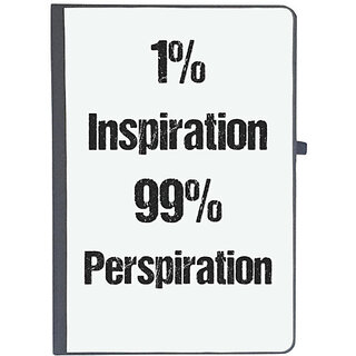                       UDNAG Ruled Notebook Diary 'Inspiration & perspiration | 1% Inspiration and 99% perspiration', [A5 80Pages 80GSM]                                              