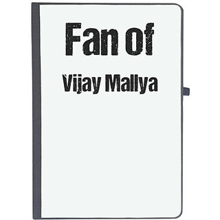                       UDNAG Ruled Notebook Diary 'Vijay Mallya | Fan of Vijay Mallya', [A5 80Pages 80GSM]                                              