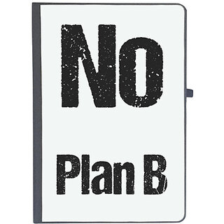                       UDNAG Ruled Notebook Diary 'Plan | No plan B', [A5 80Pages 80GSM]                                              