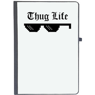                       UDNAG Ruled Notebook Diary 'Thug life', [A5 80Pages 80GSM]                                              