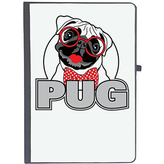                       UDNAG Ruled Notebook Diary 'Dog | Pug', [A5 80Pages 80GSM]                                              