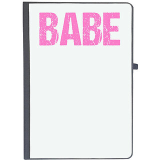                       UDNAG Ruled Notebook Diary 'Babe', [A5 80Pages 80GSM]                                              
