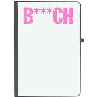                       UDNAG Ruled Notebook Diary 'B****ch pink', [A5 80Pages 80GSM]                                              