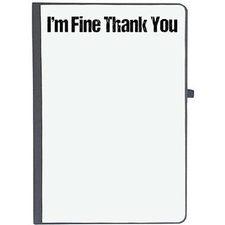                       UDNAG Ruled Notebook Diary 'Thanks | I am fine Thank you', [A5 80Pages 80GSM]                                              