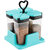 Blue Plastic Spice Rack Set Of 4