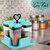 Blue Plastic Spice Rack Set Of 4