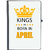 UDNAG Ruled Notebook Diary 'Birthday | Kings are born in April', [A5 80Pages 80GSM]