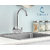 CUROVIT Torrent ZINC ALLOY Sink Cock Wall Mounted Chrome Finish Swinging Spout Quarter Turn with Wall Flange for Kitchen