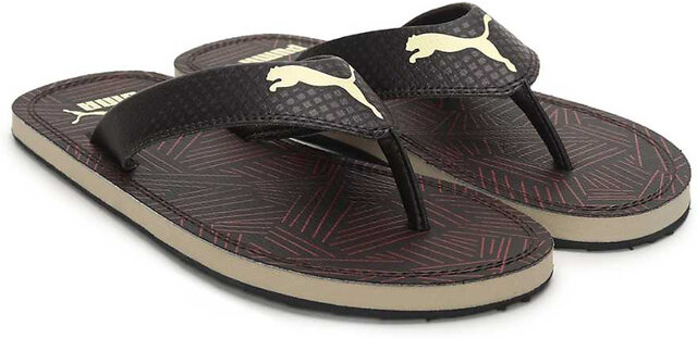 Buy Puma Men s Ketava Graphic 3 IDP Basics Brown Slipper Online