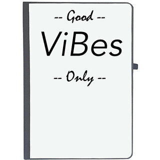                       UDNAG Ruled Notebook Diary 'Vibes | Good vibe only', [A5 80Pages 80GSM]                                              