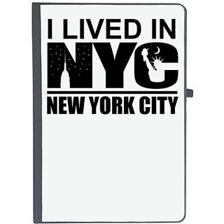                       UDNAG Ruled Notebook Diary 'New York | I live in NYC New York city', [A5 80Pages 80GSM]                                              