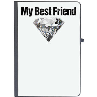                       UDNAG Ruled Notebook Diary 'Diamond | My best friend', [A5 80Pages 80GSM]                                              