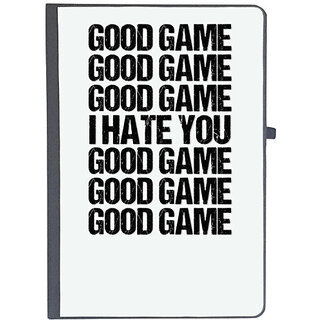                       UDNAG Ruled Notebook Diary 'Game | Good Game I hate you', [A5 80Pages 80GSM]                                              