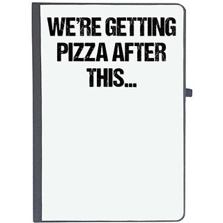                       UDNAG Ruled Notebook Diary 'Pizza | We are getting pizza after this', [A5 80Pages 80GSM]                                              