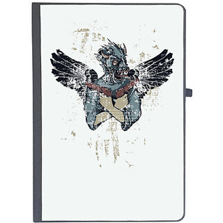                       UDNAG Ruled Notebook Diary 'Death and guns', [A5 80Pages 80GSM]                                              