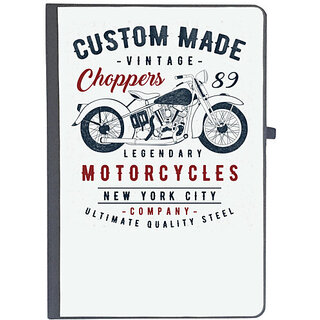                       UDNAG Ruled Notebook Diary 'Motorcycles | Custom Made Motorcycles', [A5 80Pages 80GSM]                                              