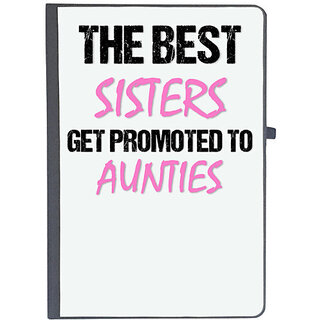                      UDNAG Ruled Notebook Diary 'Sister Aunties | The best sister get promoted to aunties', [A5 80Pages 80GSM]                                              