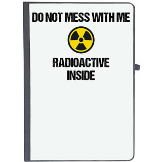                       UDNAG Ruled Notebook Diary 'Radioactive | Do not mess with radioactive element', [A5 80Pages 80GSM]                                              