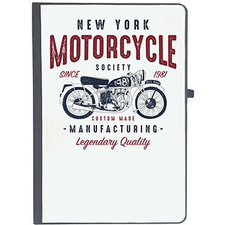                       UDNAG Ruled Notebook Diary 'New York Motorcycle', [A5 80Pages 80GSM]                                              
