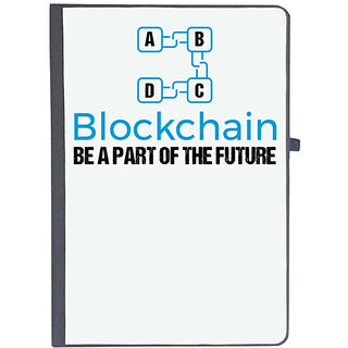                      UDNAG Ruled Notebook Diary 'Blockchain | ABCD Be a part of Future', [A5 80Pages 80GSM]                                              