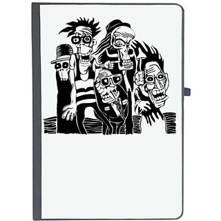                       UDNAG Ruled Notebook Diary 'Skeleton party', [A5 80Pages 80GSM]                                              