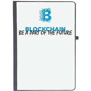                       UDNAG Ruled Notebook Diary 'Blockchain | Be a part of Future', [A5 80Pages 80GSM]                                              