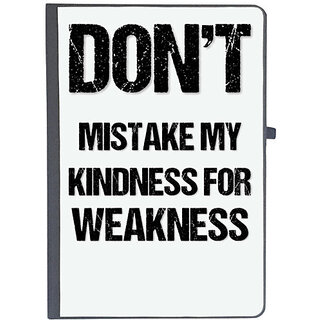                       UDNAG Ruled Notebook Diary 'Phrase | Dont mistake my kindness for weakness', [A5 80Pages 80GSM]                                              