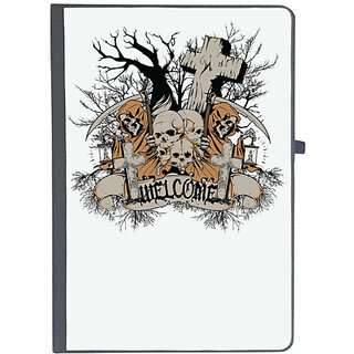                       UDNAG Ruled Notebook Diary 'Death | Welcome death', [A5 80Pages 80GSM]                                              