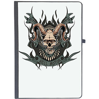                       UDNAG Ruled Notebook Diary 'Death | Death hell motor', [A5 80Pages 80GSM]                                              