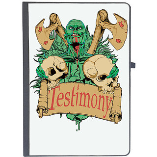                       UDNAG Ruled Notebook Diary 'Death | Blood, axe death Testimony', [A5 80Pages 80GSM]                                              