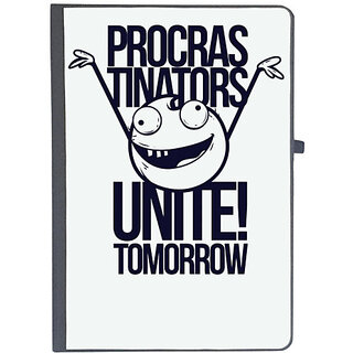                       UDNAG Ruled Notebook Diary 'Meme | Procras tinators Unite! tomorrow', [A5 80Pages 80GSM]                                              