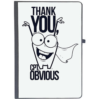                       UDNAG Ruled Notebook Diary 'Meme | Thank you CPT. obvious', [A5 80Pages 80GSM]                                              
