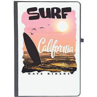                       UDNAG Ruled Notebook Diary 'California | Surf California', [A5 80Pages 80GSM]                                              