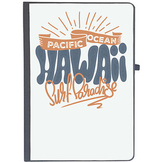                       UDNAG Ruled Notebook Diary 'Pacific ocean hawai surf paradise', [A5 80Pages 80GSM]                                              