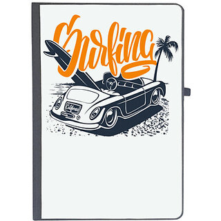                       UDNAG Ruled Notebook Diary 'Ourfing car', [A5 80Pages 80GSM]                                              