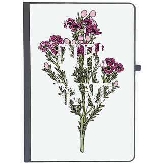                       UDNAG Ruled Notebook Diary 'Flowers', [A5 80Pages 80GSM]                                              