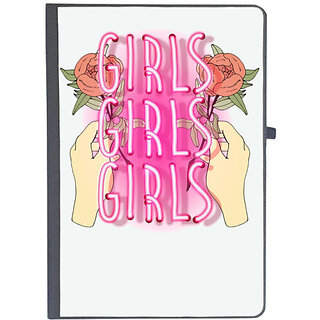                       UDNAG Ruled Notebook Diary 'Girls and rose', [A5 80Pages 80GSM]                                              