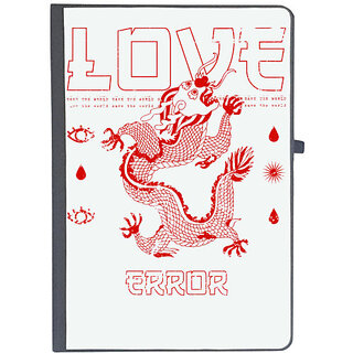                       UDNAG Ruled Notebook Diary 'Love dragon and error', [A5 80Pages 80GSM]                                              