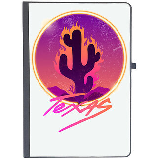                       UDNAG Ruled Notebook Diary 'Texas | Burning cactus', [A5 80Pages 80GSM]                                              