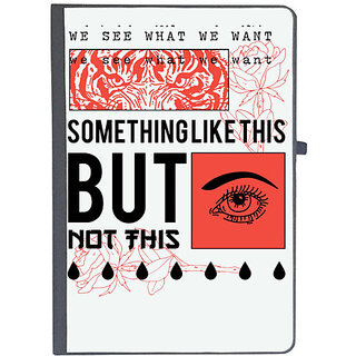                       UDNAG Ruled Notebook Diary 'Tiger eyes and human eye', [A5 80Pages 80GSM]                                              