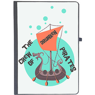                       UDNAG Ruled Notebook Diary 'Pirates | The Crew of Drunken pirates', [A5 80Pages 80GSM]                                              