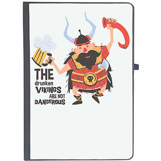                       UDNAG Ruled Notebook Diary 'The Drunken vikings are not Dangerouse', [A5 80Pages 80GSM]                                              