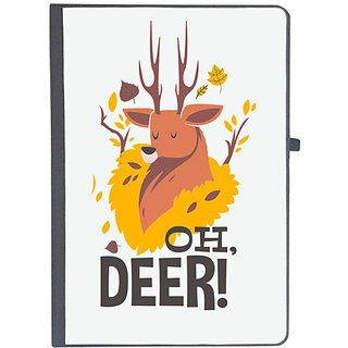                       UDNAG Ruled Notebook Diary 'Oh Deer', [A5 80Pages 80GSM]                                              