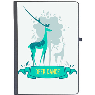                       UDNAG Ruled Notebook Diary 'Deer dance', [A5 80Pages 80GSM]                                              