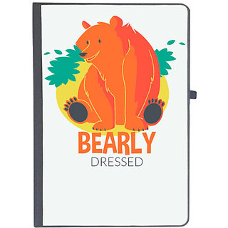                       UDNAG Ruled Notebook Diary 'Bear | Bearly dressed', [A5 80Pages 80GSM]                                              