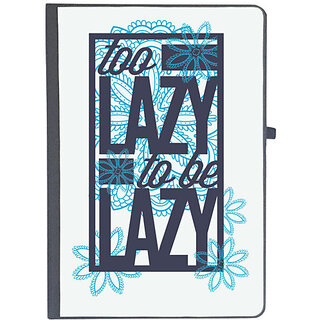                       UDNAG Ruled Notebook Diary 'Lazy | Too lazy to be lazy', [A5 80Pages 80GSM]                                              