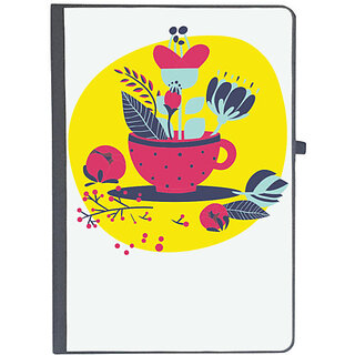                       UDNAG Ruled Notebook Diary 'Flowers | Flower pot', [A5 80Pages 80GSM]                                              