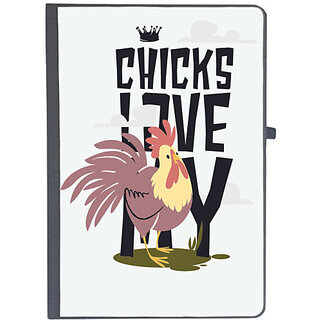                       UDNAG Ruled Notebook Diary 'Crown and Rooster', [A5 80Pages 80GSM]                                              