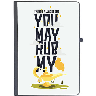                       UDNAG Ruled Notebook Diary 'Magic Lamp | I am not alladin but you may rub my lamp', [A5 80Pages 80GSM]                                              
